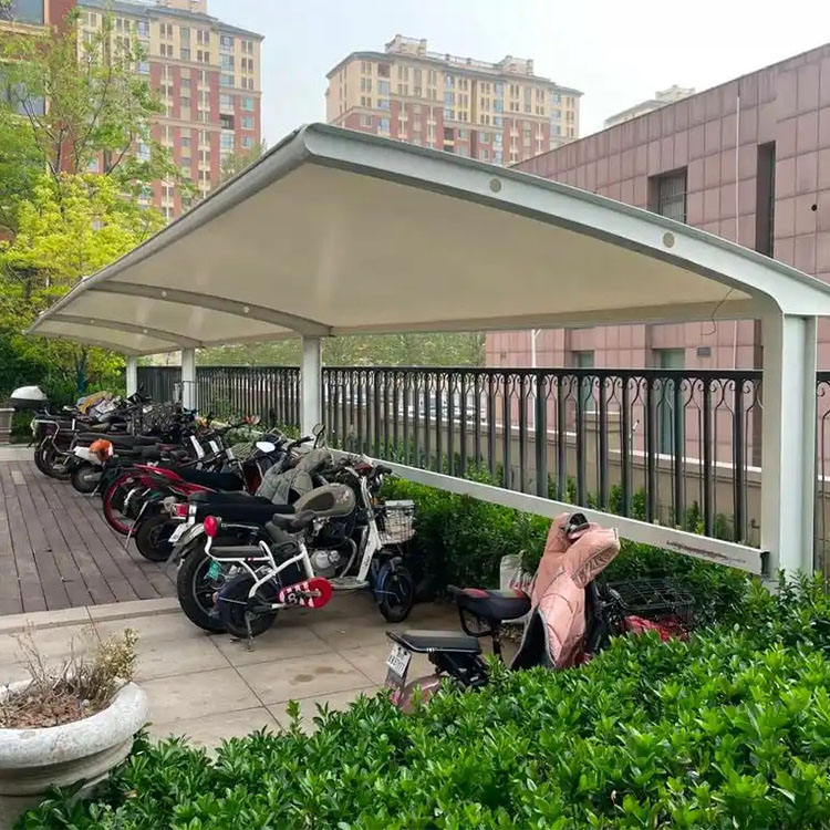 蒲城县膜结构电动车棚